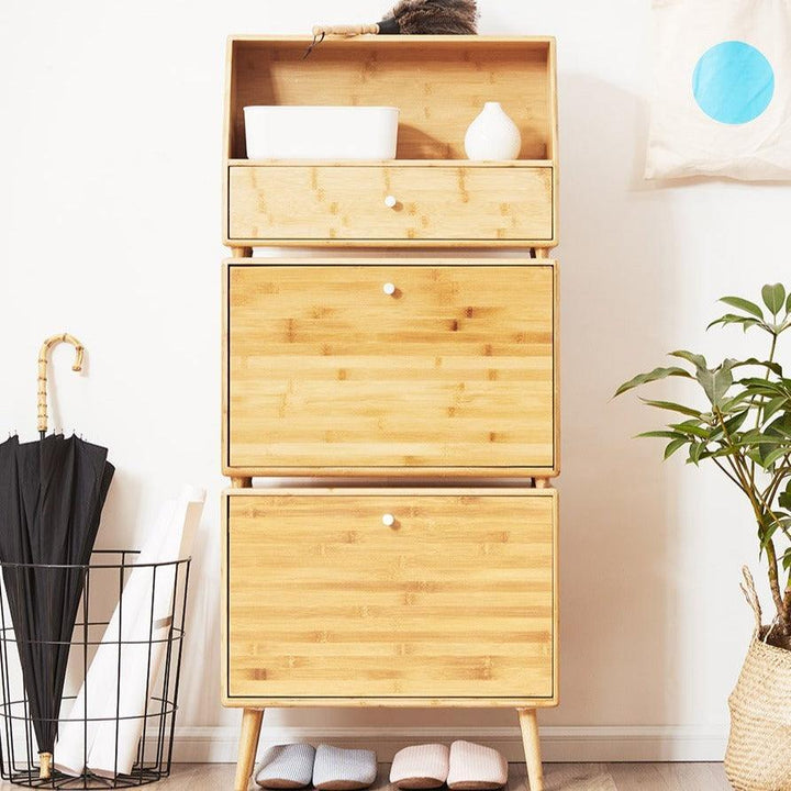 Alf Bamboo Shoe Storage Cabinet - HomeCozify