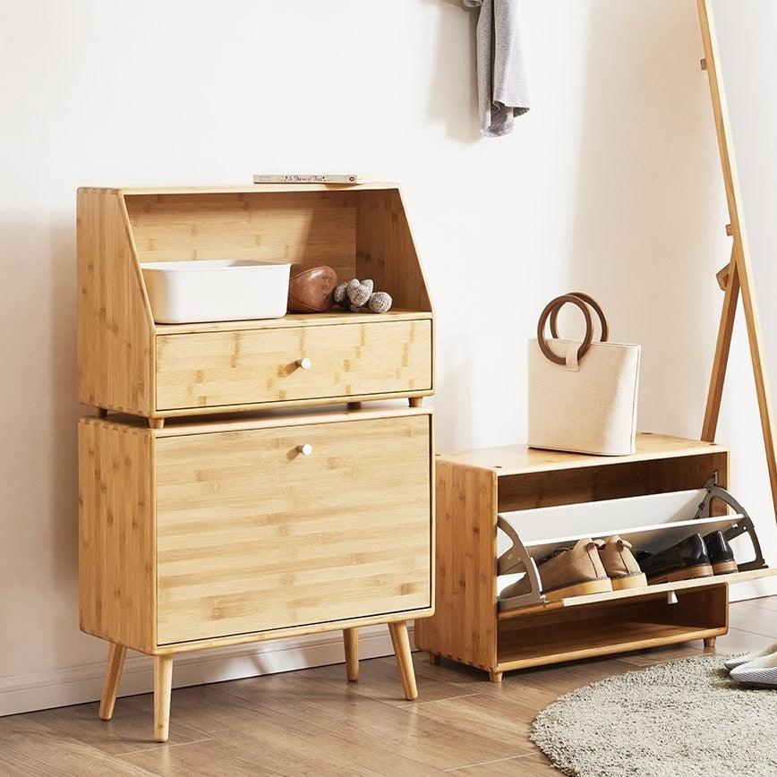 Alf Bamboo Shoe Storage Cabinet - HomeCozify