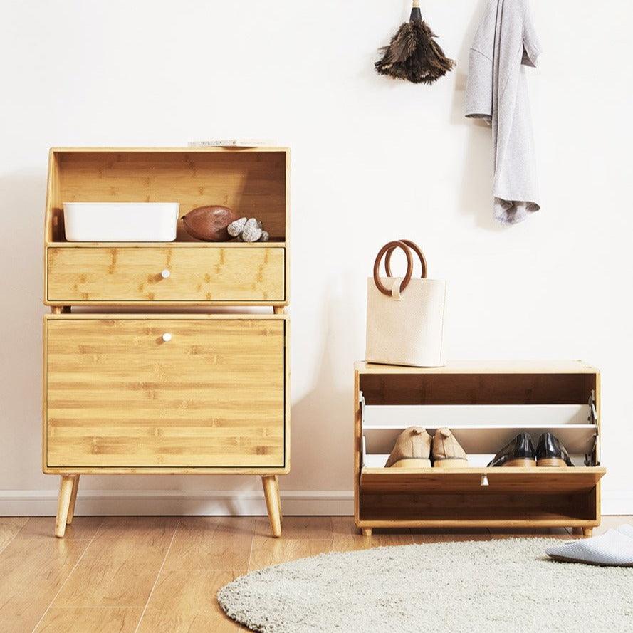 Alf Bamboo Shoe Storage Cabinet - HomeCozify