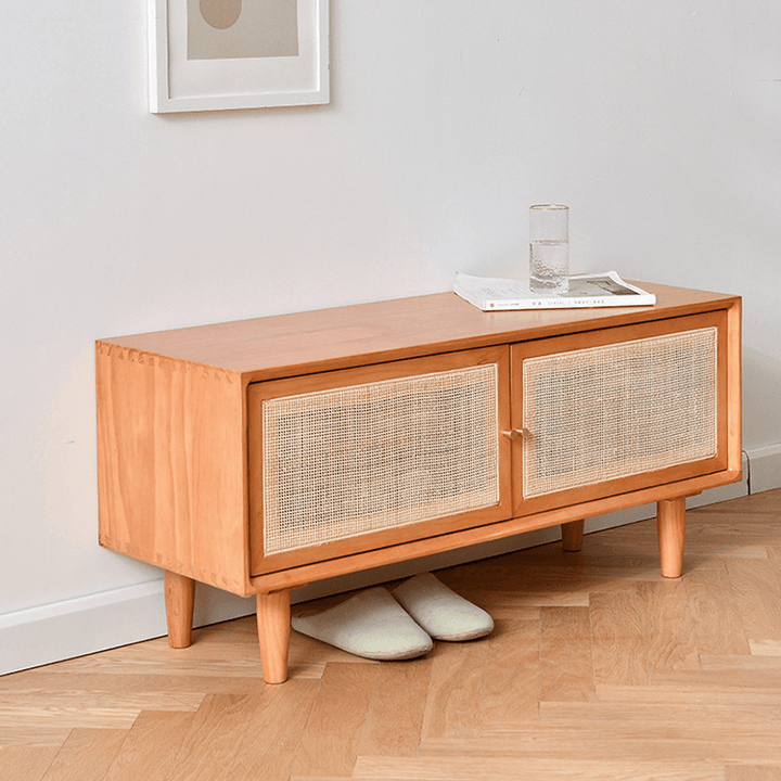 Alma Double-shelf Shoe Cabinet - HomeCozify