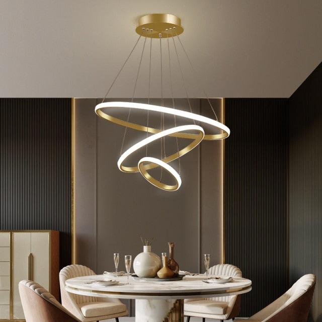 Ambrossi Modern Circular Chandelier - HomeCozify