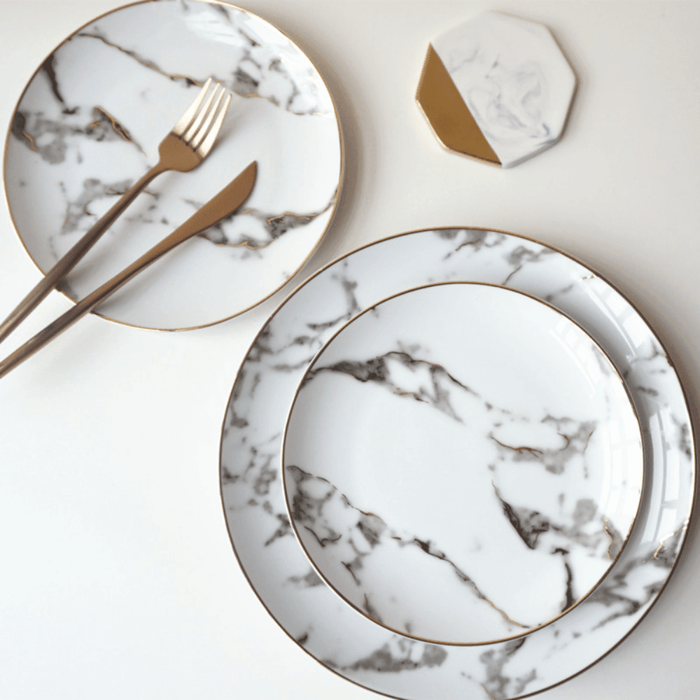 Aron Melamine Dinner Plate 3 Piece Set - HomeCozify