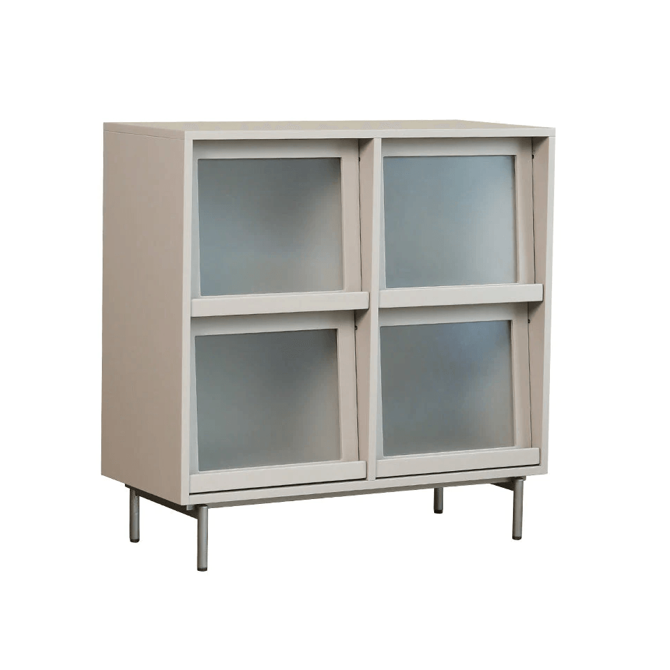 Attila Bookcase with Tilt Up Door - HomeCozify