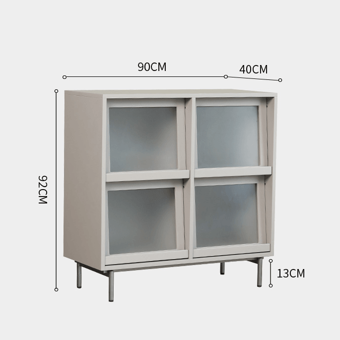 Attila Bookcase with Tilt Up Door - HomeCozify