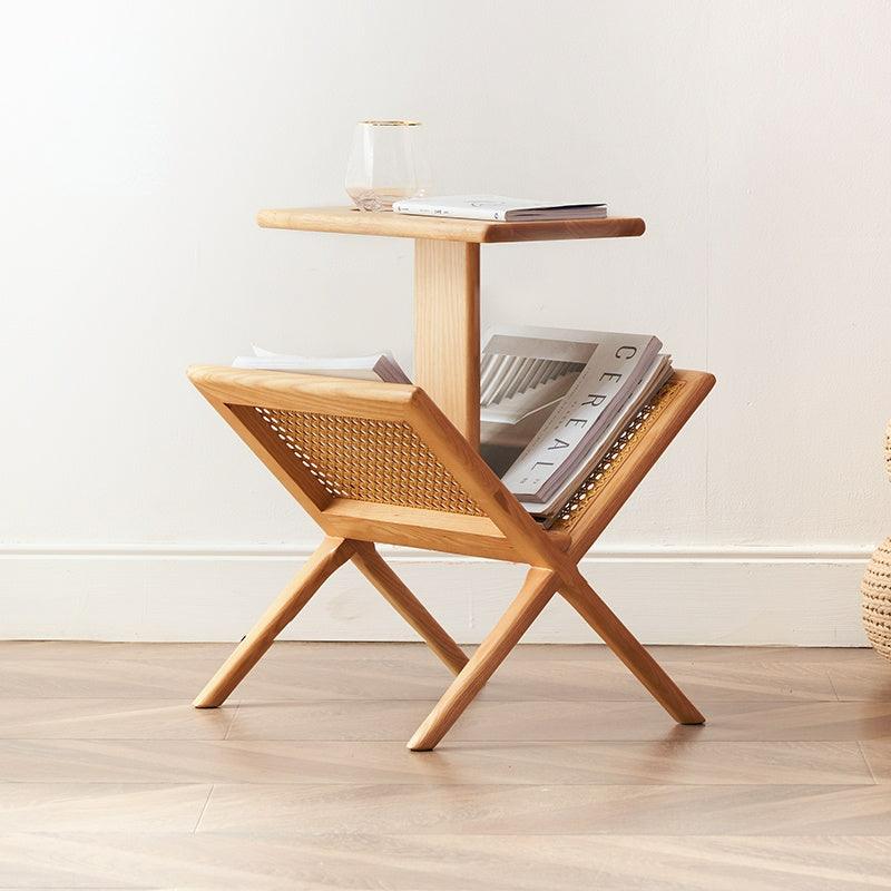 Ava End Table With Mini Bookcase - HomeCozify