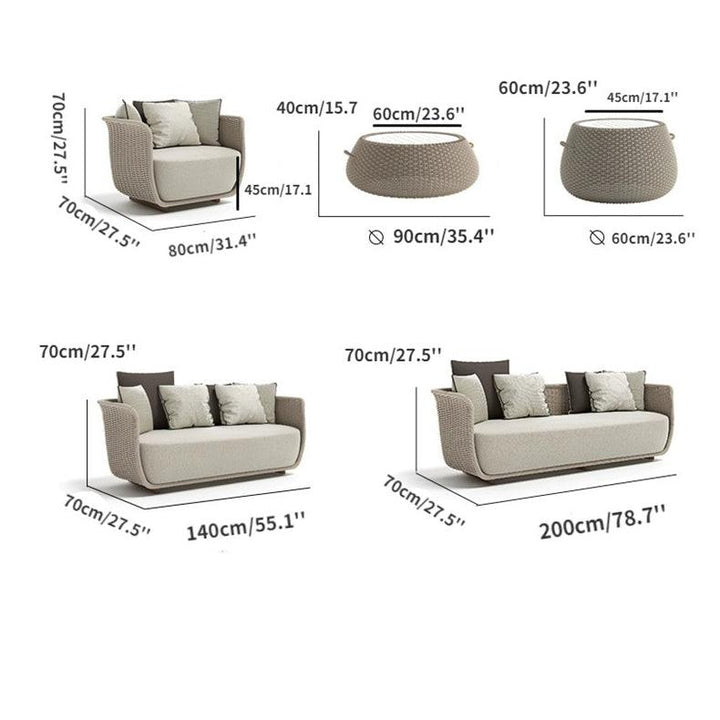 Avisse Outdoor Seating Set - HomeCozify