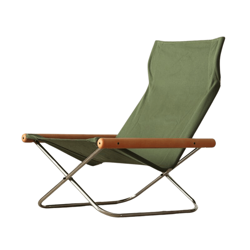Belinda Canva Folding Lounger Chair - HomeCozify