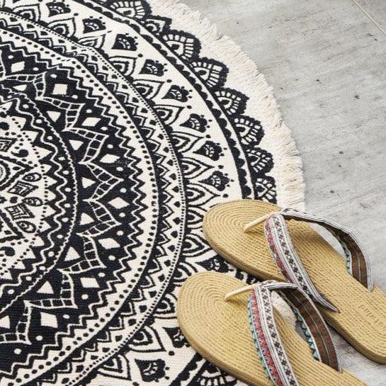 Blooming Lotus Round Rugs - HomeCozify