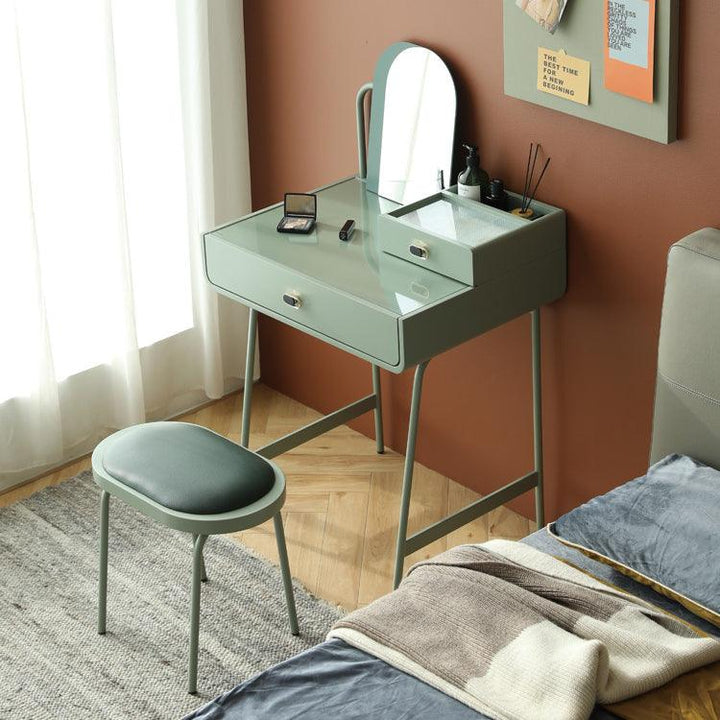 Bohuslava Vanity Set with Stool and Mirror - HomeCozify