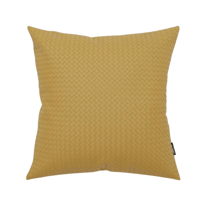 Braided Leather Throw Pillow Cover & Insert - HomeCozify