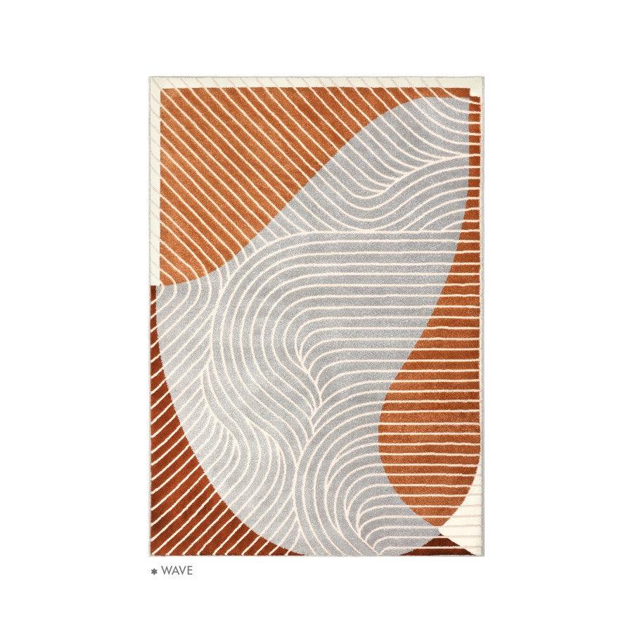 Bria Orange Area Rug		Solomiya	Done 	HomeC	Bellini Orange Area Rug - HomeCozify