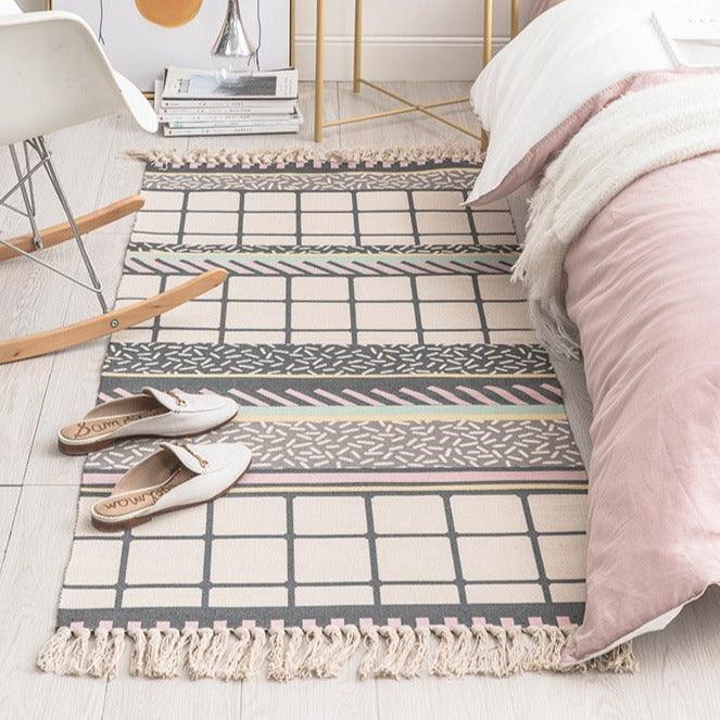 Csenge Cotton Bedroom Rug - HomeCozify