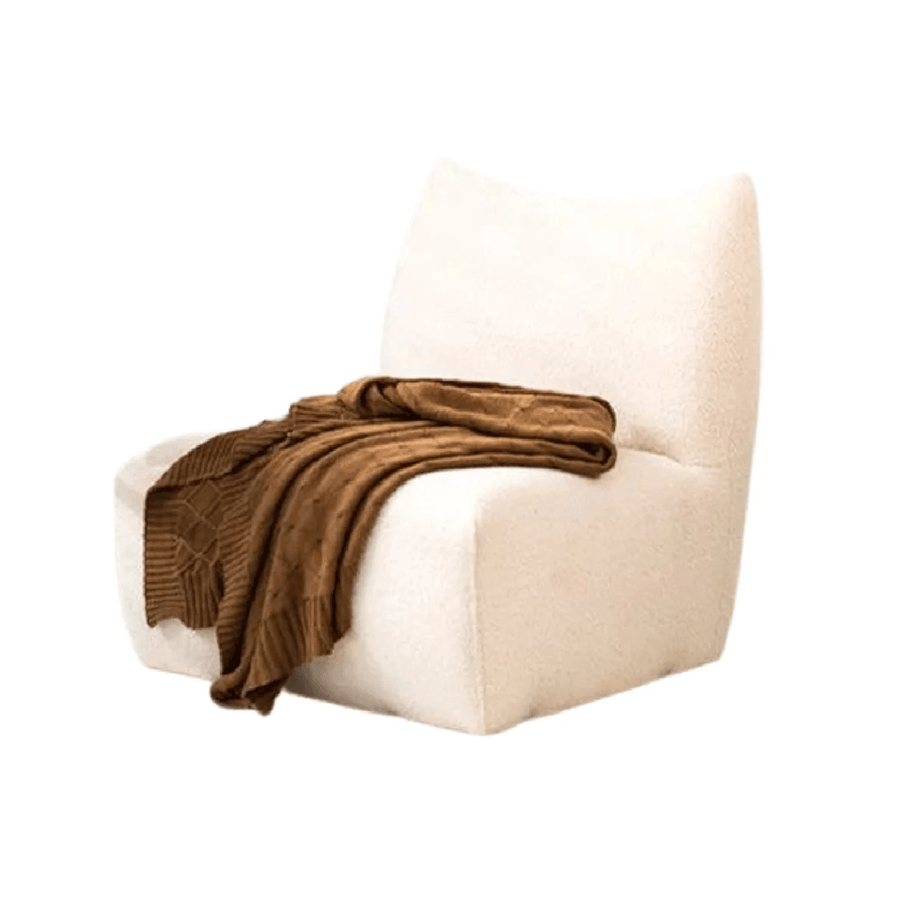 Danica Sherpa Armless chair - HomeCozify