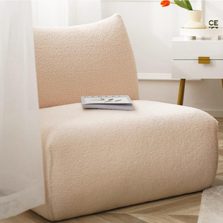 Danica Sherpa Armless chair - HomeCozify