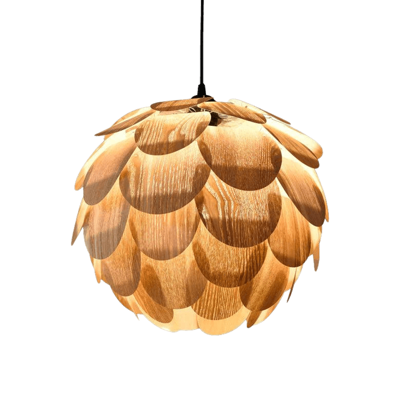 Darina Single Globe Pendant with Scale Accents - HomeCozify