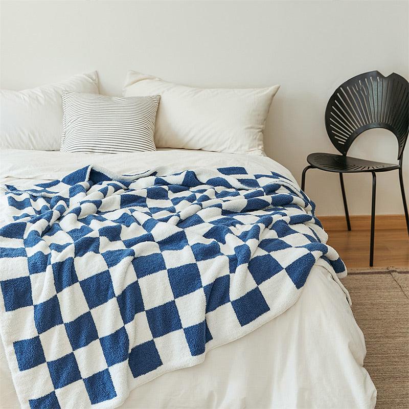 Deborah Checkerboard Throw Blanket - HomeCozify