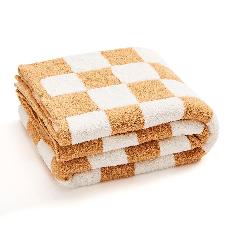 Deborah Checkerboard Throw Blanket - HomeCozify