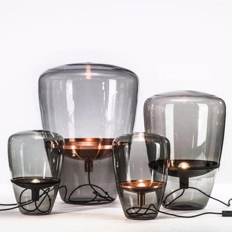 Diana Glass Shade Table Lamp - HomeCozify