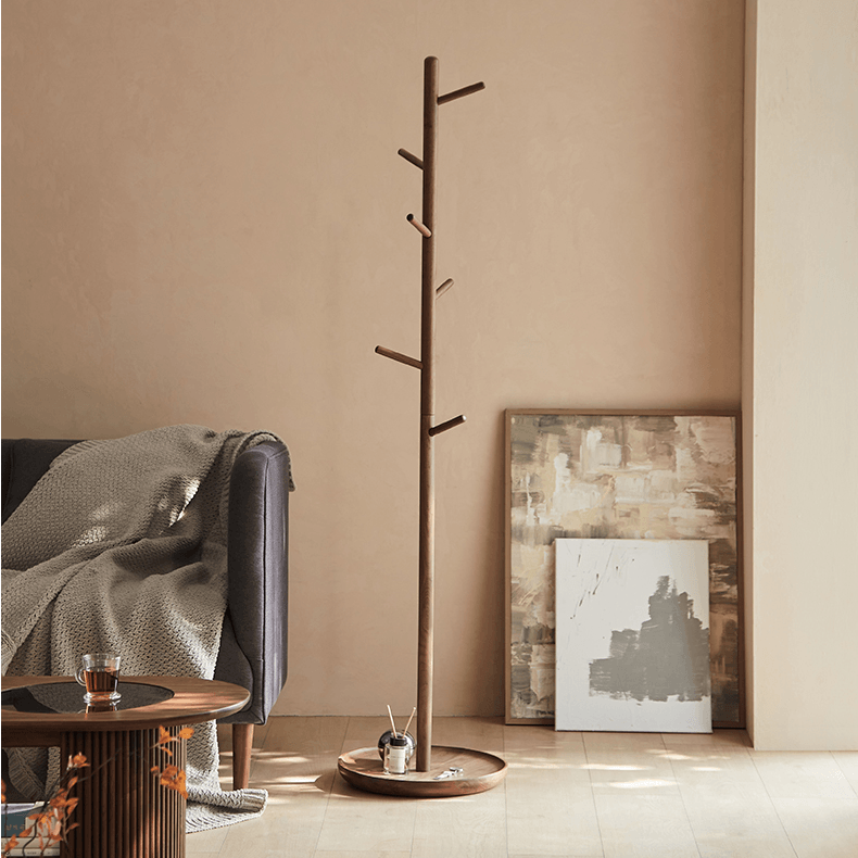 Dianna Freestanding Wood Coat Rack - HomeCozify