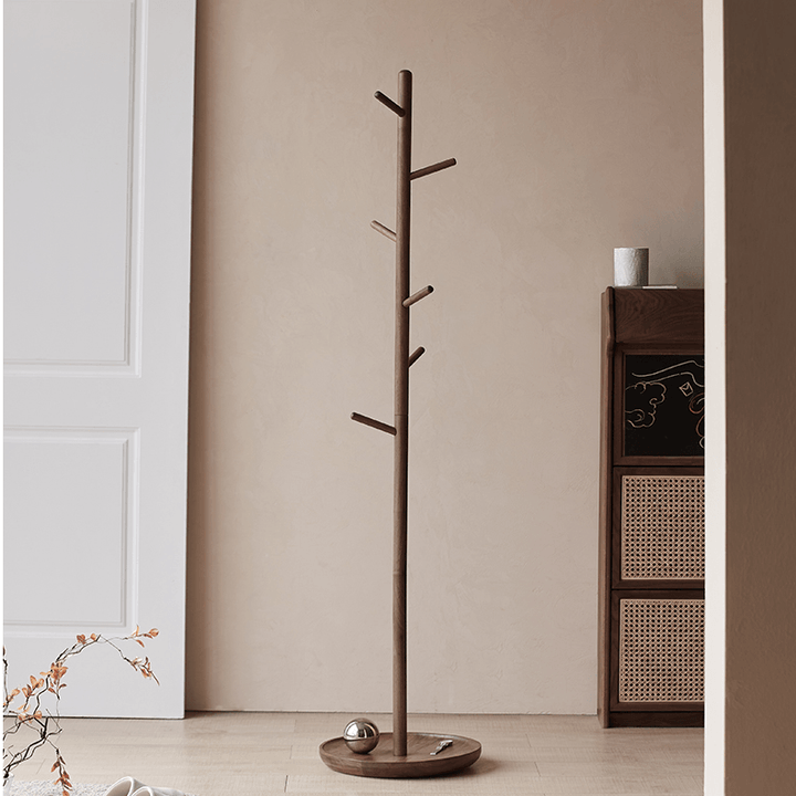 Dianna Freestanding Wood Coat Rack - HomeCozify