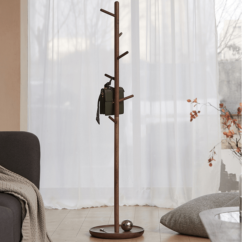 Dianna Freestanding Wood Coat Rack - HomeCozify