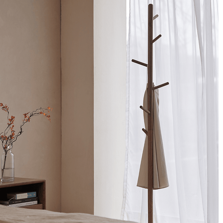 Dianna Freestanding Wood Coat Rack - HomeCozify