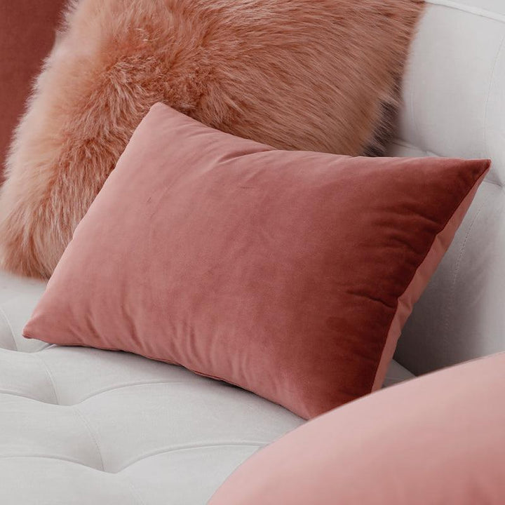 Dusty Rose Throw Pillow Cover & Insert - HomeCozify