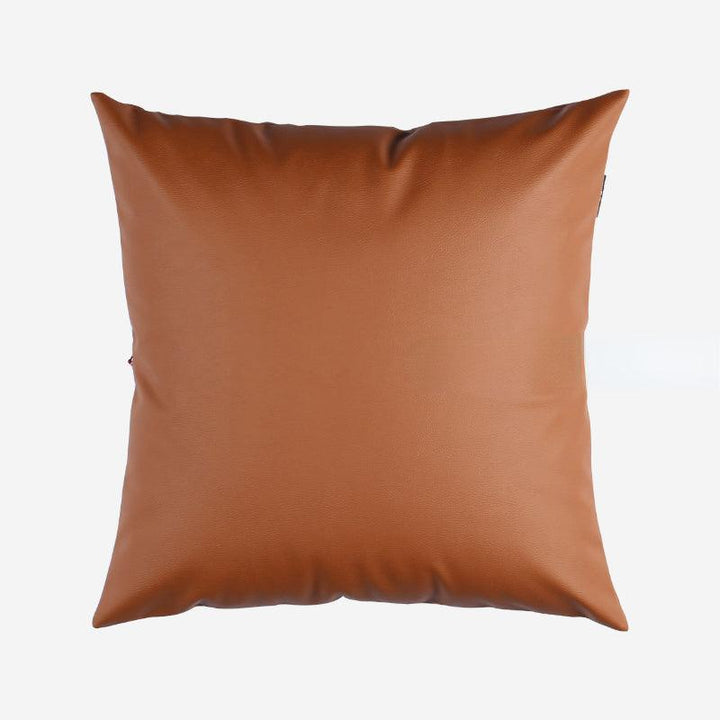 Earth tones Artificial Leather Pillow - HomeCozify