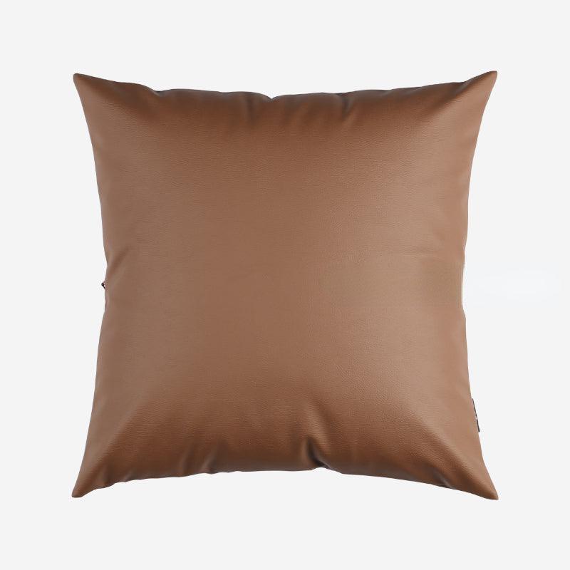 Earth tones Artificial Leather Pillow - HomeCozify