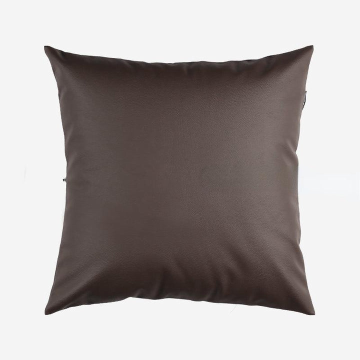 Earth tones Artificial Leather Pillow - HomeCozify