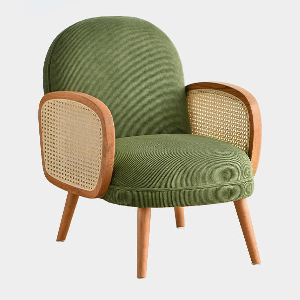 Ela Rattan Arm Lounge Chair - HomeCozify