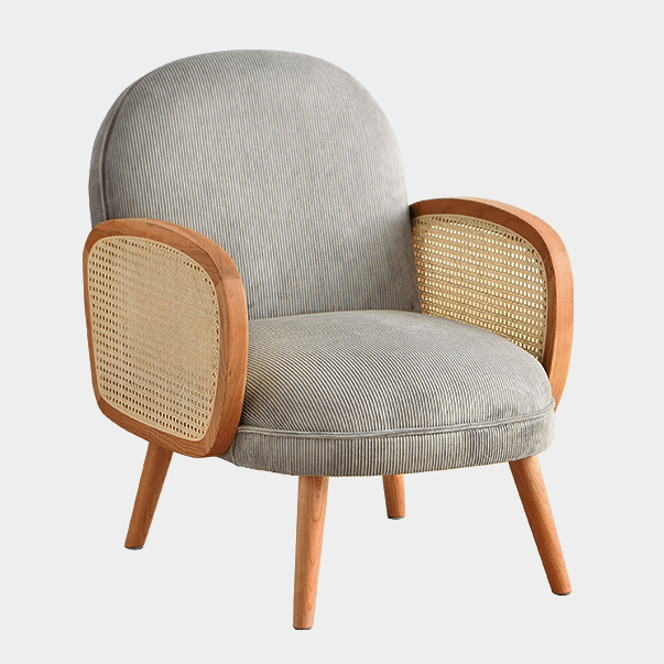 Ela Rattan Arm Lounge Chair - HomeCozify