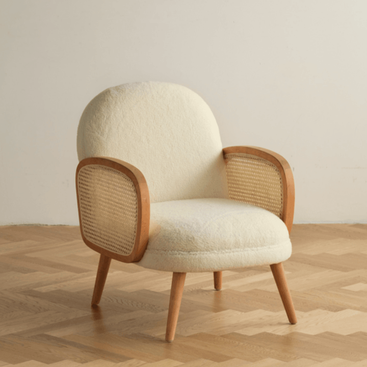 Ela Rattan Arm Lounge Chair - HomeCozify