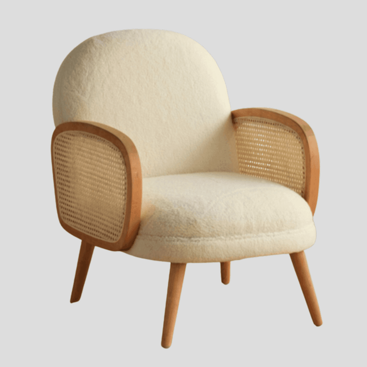 Ela Rattan Arm Lounge Chair - HomeCozify