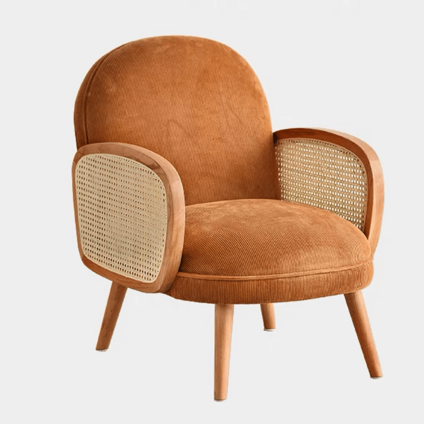 Ela Rattan Arm Lounge Chair - HomeCozify