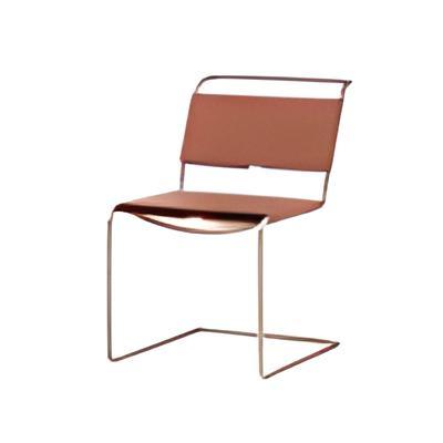 Ella Leather Side Chair - HomeCozify