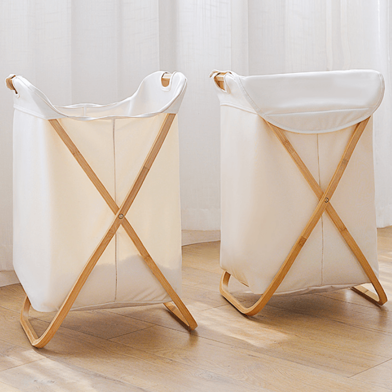 Enim Bamboo Laundry Basket - HomeCozify