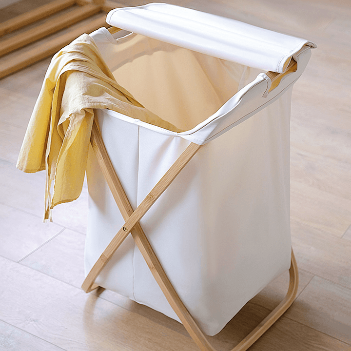 Enim Bamboo Laundry Basket - HomeCozify