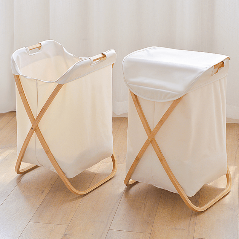 Enim Bamboo Laundry Basket - HomeCozify