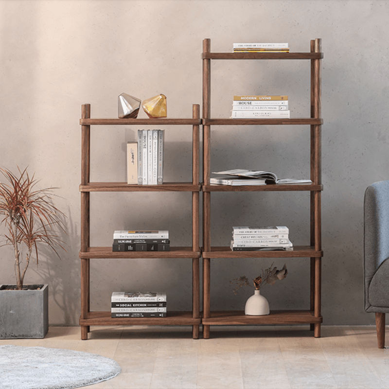 Erika Solid Wood Bookcase - HomeCozify