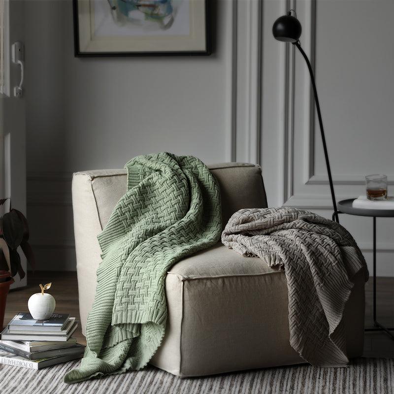 Evelyn Textured Blanket - HomeCozify