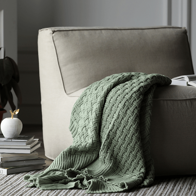 Evelyn Textured Blanket - HomeCozify