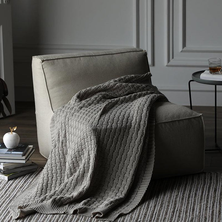 Evelyn Textured Blanket - HomeCozify