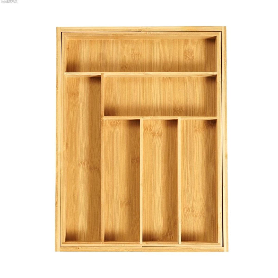 Extendible Bamboo kitchen drawer organizer - HomeCozify