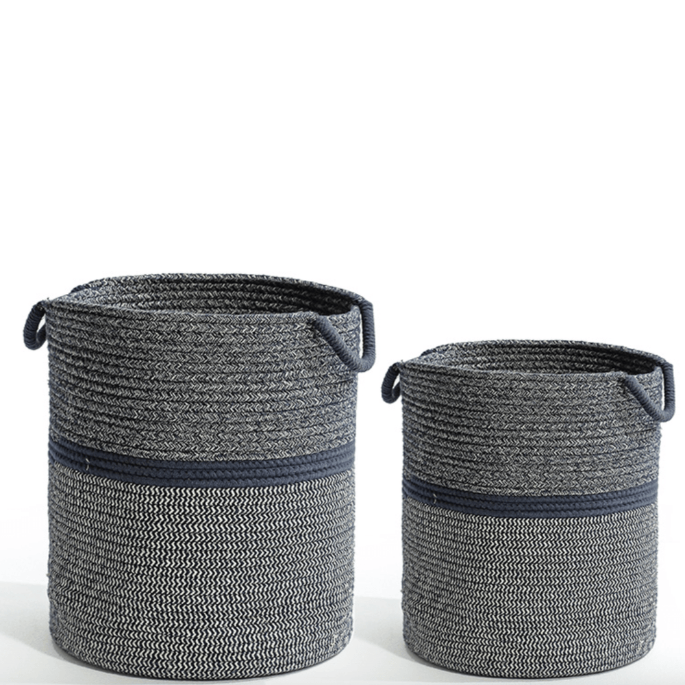 Fabian Cotton Storage Basket (Set of 2) - HomeCozify