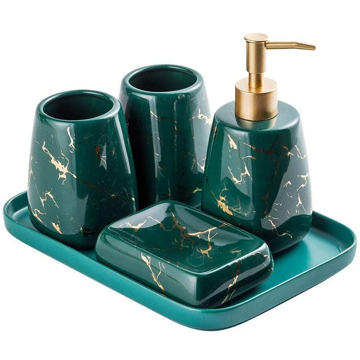 Farkas 5 Pieces Bathroom Accessory Set - HomeCozify