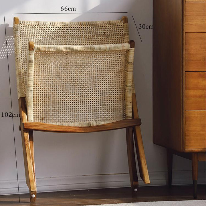 Fidelio Rattan Folding Chair - HomeCozify