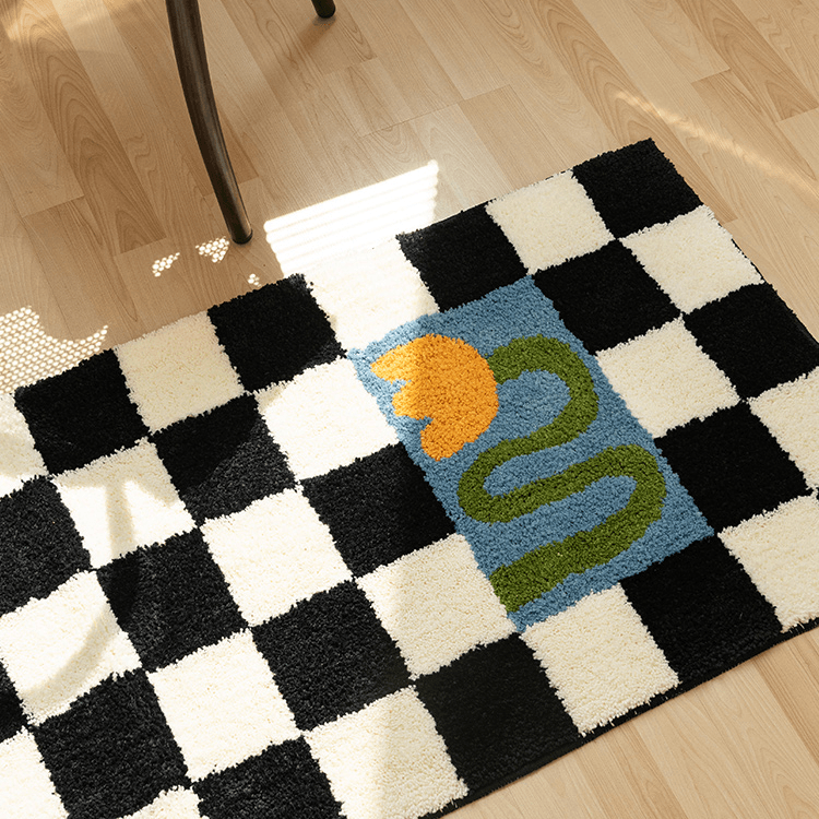 Francisco Checkerboard Area Rug - HomeCozify