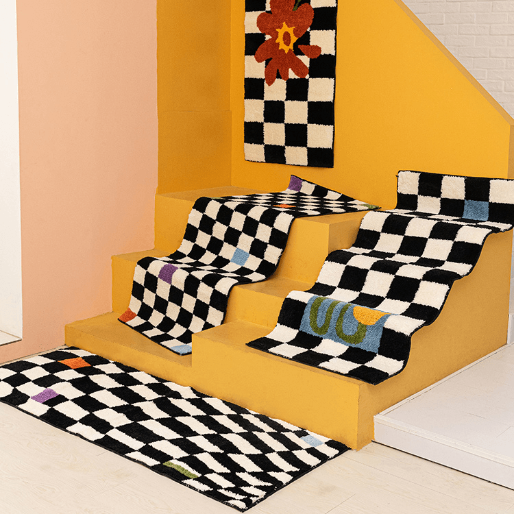 Francisco Checkerboard Area Rug - HomeCozify