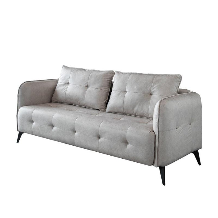 Gioele Faux Leather Square Arm Sofa - HomeCozify